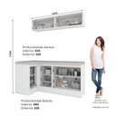 Ver imagem 4 de Lavanderia Modulada 8 Peças 100% MDF com Tampo Americana