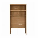 Ver imagem 4 de Módulo de Guarda Roupa Aéreo Ponte Casal 145cm 100% MDF Cairo Marrom/Cinamomo