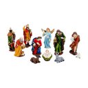 Ver imagem 1 de Presepio Natalino 10cm Enfeite Decorativo 11 Peças Resina Decoração de Natal