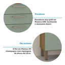 Ver imagem 4 de Cozinha Compacta 182,10cm 8 Portas e 2 Gavetas sem Tampo sem Fundo 354 Luciane Móveis