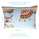 Ver imagem 3 de Fronha Portallar Malha 100% Algodão Estampa Localizada Safari 48cmx68cm Branco