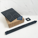 Ver imagem 6 de Chuveiro Inox Preto Fosco De Banheiro Moderno Quadrado 20x20