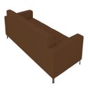 Ver imagem 6 de Sofá Living Decorativo Houston 2 Lugares 180cm Pés em Metal Veludo Marrom Vermelho G33 - Gran Belo