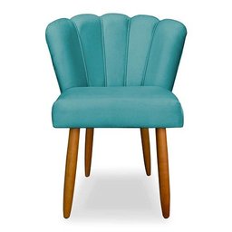 Cadeira de Jantar Pétala Estofada Pés Palito Suede - 2