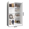 Estante Dupla Compartimento Escondido Branco Shop Jm - 3