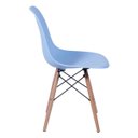 Ver imagem 2 de Cadeira Eames Eiffel Azul com Pés de Madeira