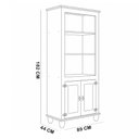 Ver imagem 6 de Estante Livreiro para Sala de Estar Home Office 2 Portas 89cm Alegra S05 Off White Nogueira - Lyam