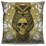 Almofada Estampada Colorida Pop Coruja Caveira 189 - 1