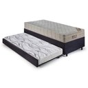 Ver imagem 3 de Bicama Box 88x188 Suede Preto com Colchão Airtech Ortobom