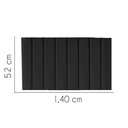 Ver imagem 2 de Painel Estofada Carla 140cm Casal Suede Preto