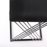 Banqueta Design X Baixa Luxo 48cm em Metal Preto - 3