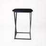 Banqueta Design X Baixa Luxo 48cm em Metal Preto - 4