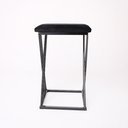 Ver imagem 4 de Banqueta Design X Baixa Luxo 48cm em Metal Preto