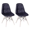 Ver imagem 1 de Kit 2 Cadeiras Eames Eiffel Botonê Preta