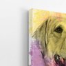 Quadro Cachorro Labrador Tinta Aquarela Canvas 30x40cm - 3