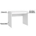 Ver imagem 4 de Escrivaninha Facility com Gaveta Branco - Demóbile