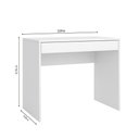 Ver imagem 3 de Escrivaninha Facility com Gaveta Branco - Demóbile