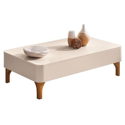 Mesa de Centro Liz Off White - Hb Móveis