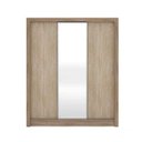 Ver imagem 3 de Guarda-Roupa Casal com Espelho 3 Portas 2 Gavetas Wood Demóbile