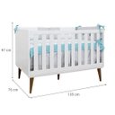 Ver imagem 4 de Berço Mini Cama Retrô Theo - Branco