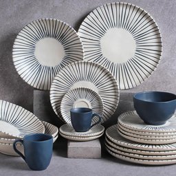 CONJUNTO C/ 6 PRATOS FUNDO BIO STONEWARE ELEMENTO Ø 22,5cm - 2