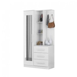 ARMARIO COMODA MULTIUSO 1 PORTA BRISA BRANCO - DEMÓBILE - 2