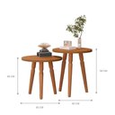 Ver imagem 3 de Conjunto Mesas Apoio Marselha Nature