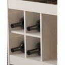 Ver imagem 3 de Aparador Bar com Adega 03 Repartições e Rodízios JB 4050 Pérola