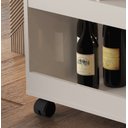 Ver imagem 2 de Aparador Bar com Adega 03 Repartições e Rodízios JB 4050 Pérola