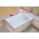 Ver imagem 2 de Banheira Hidromassagem Astra Double Cayman Super Luxo 180CMX120CMX52CM - 08 Jatos Acrílico P3 com Aq Branco