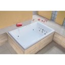 Ver imagem 2 de Banheira Hidromassagem Astra Double Cayman Super Luxo 180cmx120cmx52cm - 08 Jatos Acrílico P6 Com Aq