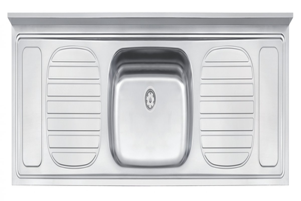 PIA DE APOIO FILO 56 PLUS EM ACO INOX 180X55 CM TRAMONTINA - 1