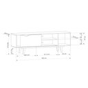 Ver imagem 3 de Rack Vintage Para TV até 60 polegadas Óregon Preto Ac