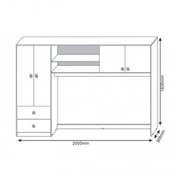 Guarda-Roupa Infantil 4 Portas 2 Gavetas Ternura Flex Peternella Móveis - 4