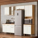 Ver imagem 2 de Armario de Cozinha com Balcão Fit com 11 Portas e 1 Gaveta Freijo/off White