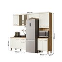 Ver imagem 4 de Armario de Cozinha com Balcão Fit com 11 Portas e 1 Gaveta Freijo/off White