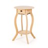 Mesa Decoração Aparador Móvel Multi Uso Redonda Alta Madeira MDF 1 Gaveta - 1