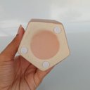 Ver imagem 5 de Vaso Galact Decorativo Cachepô Enfeite 22x8x8cm Cerâmica Rose