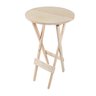 Mesa de Bar Redonda Bistro 50x50 Em Madeira - Cru | AnaBella - 1