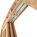 Ver imagem 7 de Porta Balcão de Correr de Madeira Cedro Arana Veneziana em Arco Bat.14 Cm- 2.35 (a) X 2.30 (l)