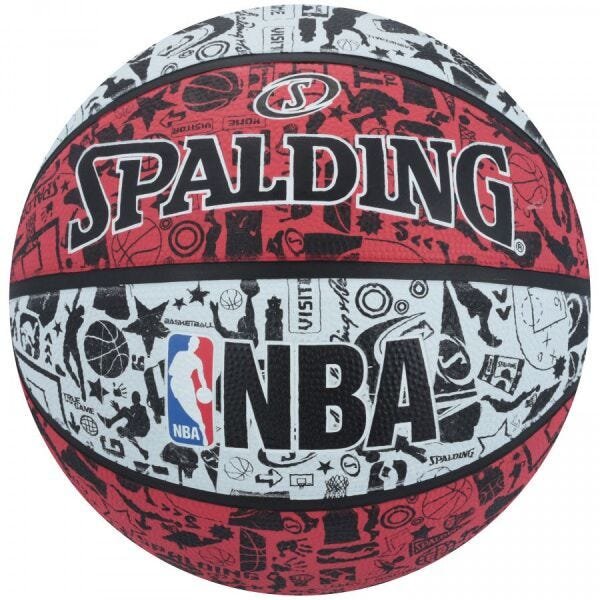 Basquete Spalding Graffiti Tam 7 Azul e Branca 