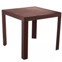 Ver imagem 1 de Mesa de Jantar Ibiza em Polipropileno com Proteção Uv:marrom