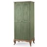 Roupeiro 2 Portas Fechadas Pés Luiz Xv Cor:verde - 1