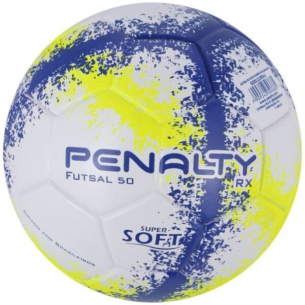 Bola De Futsal Penalty Rx500 XXIII- Branco-Amarelo- Preto - Jardim