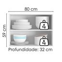Ver imagem 3 de Armário Aéreo 2 Portas Evidence Branco Poliman
