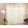 Cortina Voil Sala Ou Quarto 4,00x2,50 Ilhós Cromado:Branco - 5