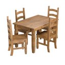 Ver imagem 2 de Mesa de Jantar em Madeira 120x80 Cm Carvalho Rústico Elliottiis