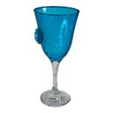 Ver imagem 4 de Taça Azul Iemanjá Lirio Rosa Super Luxo 330 Ml -vidro