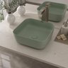 Cuba de Apoio em Cerâmica Sofia + Válvula Click - Fabribam Sálvia Fosco - 1