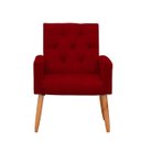 Ver imagem 4 de Poltrona para Sala Reforçada Confortável Íris Suede Ads Decor Poltrona Cadeira Sala Quarto Decorativ